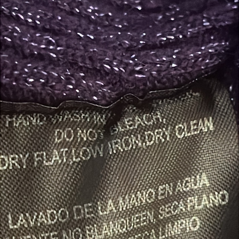 Bebe Purple Cashmere Sweater - Picture 13 of 14